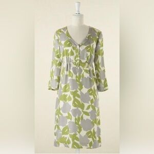 Boden size 6 Stylish Green and Gray Dress